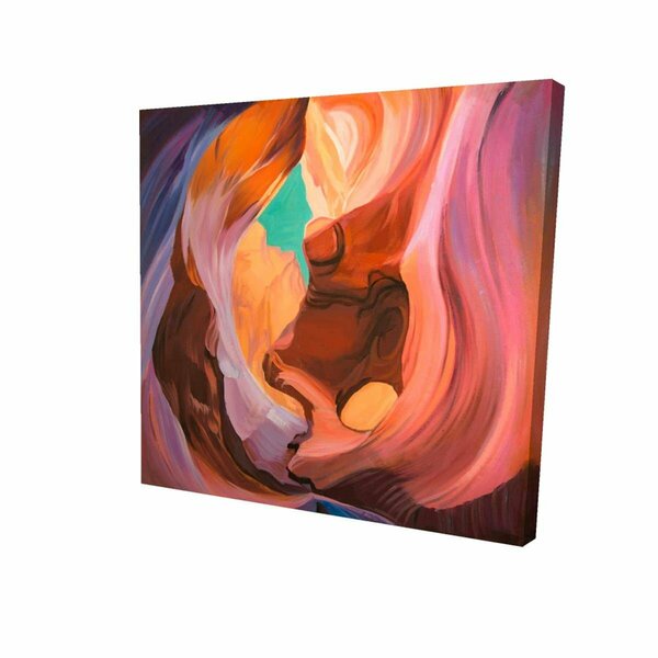 Fondo 16 x 16 in. Inside View of Antelope Canyon-Print on Canvas FO2775117